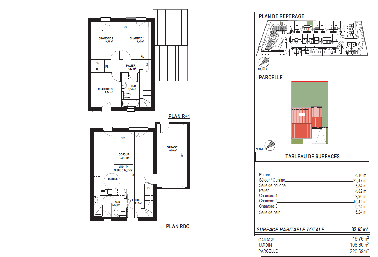 Maison - 82,65 m2 - 4 pièces - Vide